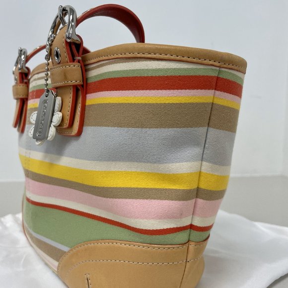 Coach Handbags - Vintage Coach multi- striped purse
